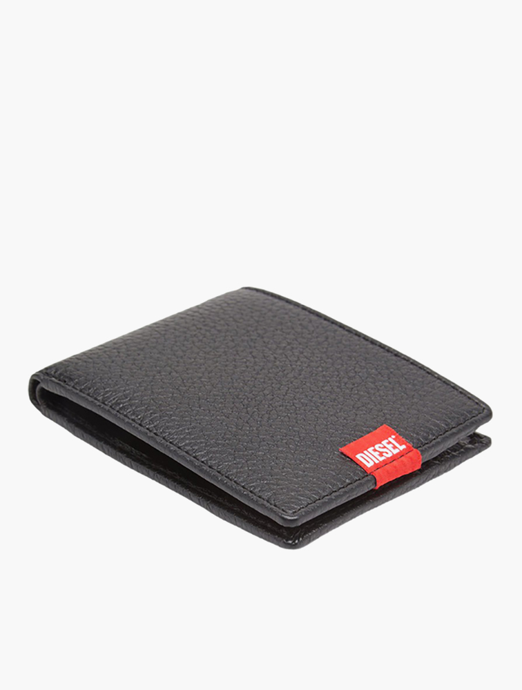 小物 Diesel Black Wallet MyRunway | Shop Diesel Black Leather Bi-fold Wallet for Men from